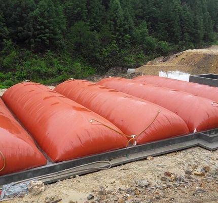 el PVC de 1.5m m cubrió el tanque 1000 de almacenamiento portátil del depósito de gasolina de Ton Biogas Sstorage Tank Methane de la lona