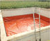 El tanque de almacenamiento rojo flexible del metano del PVC con la lona de TPU para cocinar el combustible