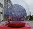 Bola inflable gigante de la demostración del claro del PVC, globo inflable de la nieve para la promoción de la Navidad