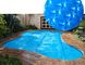 Cubierta solar ULTRAVIOLETA de la piscina de la prenda impermeable de la burbuja de la protección PE para la piscina rectangular