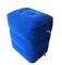 PVC inflable portátil azul de la almohada del reposapiés y congregación del amortiguador del pie