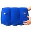 PVC inflable portátil azul de la almohada del reposapiés y congregación del amortiguador del pie
