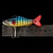 3 colores 9CM/17g 6#Hooks 3D observan señuelo pesquero articulado multi completo de la capa del cebo que nada suave plástico