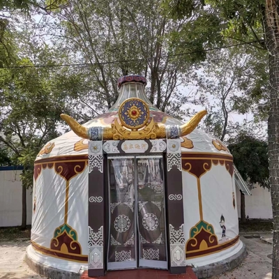 Hotel Cúpula Tienda barbacoa Granja al aire libre impermeable Yurt mongol engrosado y cálido