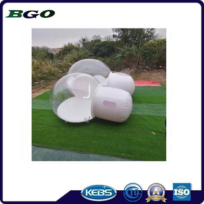 Estructura de doble capa Tenda de burbujas transparente duradera Tipo de plástico colorido para aventuras al aire libre