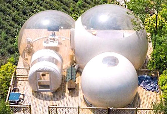 Carpa de campamento con burbujas inflables duradera y duradera