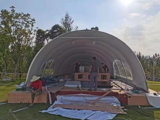 Tienda al aire libre los 5mx7m resistentes ULTRAVIOLETA Shell Tent del centro turístico de Glamping del hotel de lujo