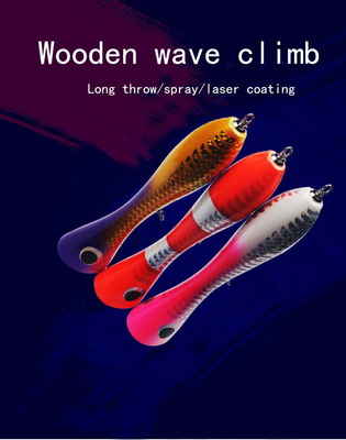 3 el triple de capa del cebo de madera del laser de los colores 20CM/120g engancha el señuelo bocazas de Bass Snakehead Popper Wooden Fishing