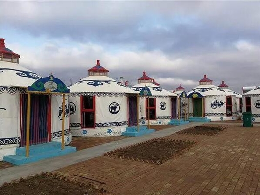 Experimenta el encanto de la cultura mongola Yurt Estructura de bambú Tienda geodésica de cúpula