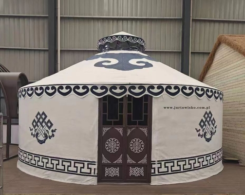 Experimenta el encanto de la cultura mongola Yurt Estructura de bambú Tienda geodésica de cúpula