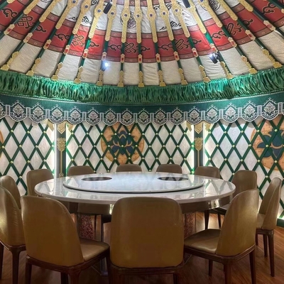 Hotel Cúpula Tienda barbacoa Granja al aire libre impermeable Yurt mongol engrosado y cálido