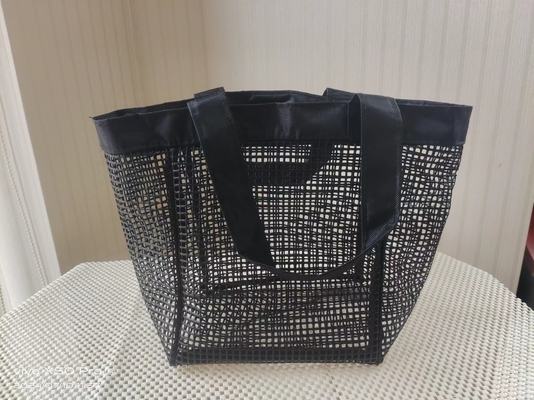 Bolsa de playa duradera con malla de poliéster reforzada con recubrimiento de PVC Bolsa de compras