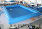Los 8M*6M Inflatable Swimming Pool con la lona incombustible del PVC para el material de la piscina de la familia