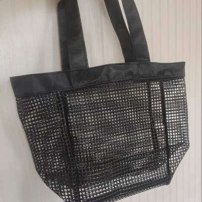 Servicio OEM Bolso de malla para deportes al aire libre en la playa o bolso de almacenamiento de malla de PVC para compras