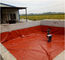El tanque de almacenamiento doble del biogás de la membrana flexible sobre el tanque de almacenamiento de tierra  Para cocinar el combustible