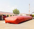 El tanque de almacenamiento doble del biogás de la membrana flexible sobre el tanque de almacenamiento de tierra  Para cocinar el combustible