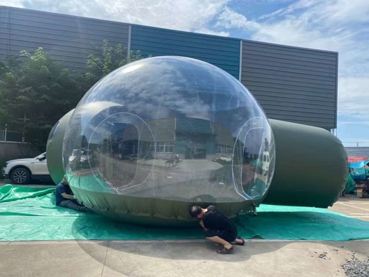 Diseños personalizados aceptados Tienda de burbujas inflable Tamaño del producto 5M Tipo de plástico claro
