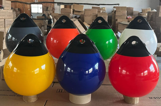 A55 D 21,6" *H 23,6" (pulgada) boya ULTRAVIOLETA inflable del muelle del flotador del espacio abierto de la defensa del barco de la prueba