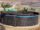el tanque de la piscicultura del PVC 20000L con la tapa, alambre flexible Mesh Tank For Agricultural de la lona