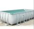 Piscina inflable ligera durable del PVC con la piscina interior del uso en el hogar del marco metálico