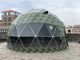 Tienda de campaña ULTRAVIOLETA al aire libre de la bóveda de la resistencia del acero los 5M Geodesic Dome Tent del hotel del camuflaje