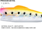 El cebo de pesca largo gigante del tiro del ABS 2xPlastic engaña 17G/el 11.5cm