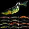 12 colores 12CM/20g 3D observan señuelo pesquero articulado multi sumergido cebo plástico de los piscardos ocho