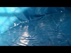 Tanque de peces de lona de PVC con malla metálica