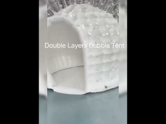Tienda de burbujas inflable BGO de dos capas, buen aislamiento, para exteriores, restaurante, cafetería, tienda global