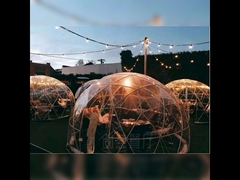 Cuadro de acero Tienda de café geodésica con cúpula PVC transparente para restaurante