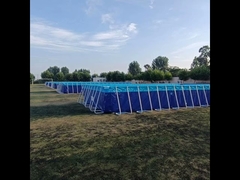 BGO Piscina plegable de lonas de PVC Piscina con marco metálico