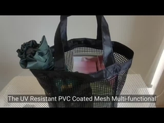 Bolsa deportiva de exterior duradera y resistente, bolsa de almacenamiento de cosméticos, bolsa de malla para pescar