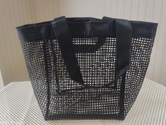 Bolsa de malla recubierta de PVC multifuncional con diseño de logotipo personalizado